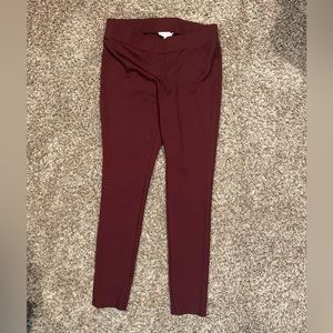 White House, Black market burgundy, crop work pants